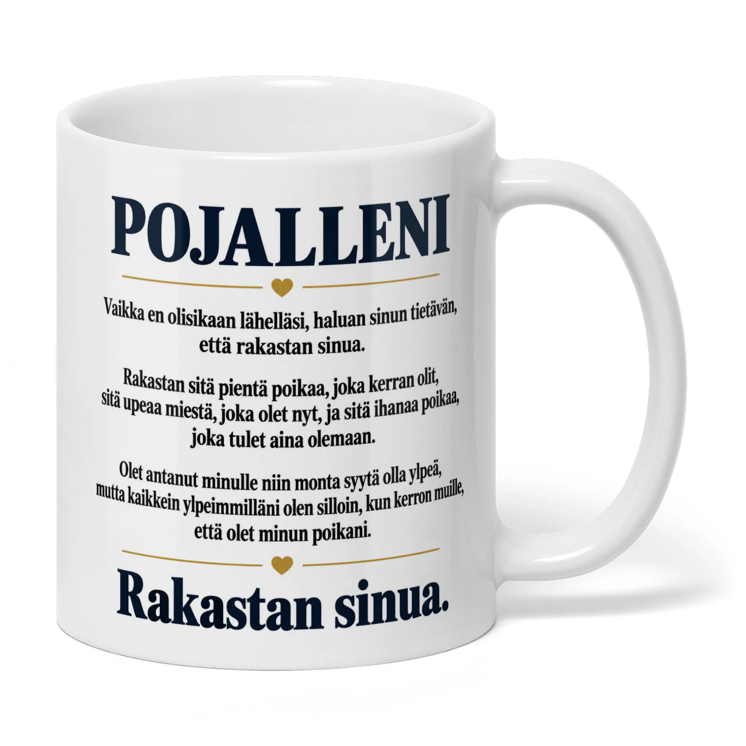 Rakkaudella Pojalleni - Muki Lämpimällä Viestillä 🎁