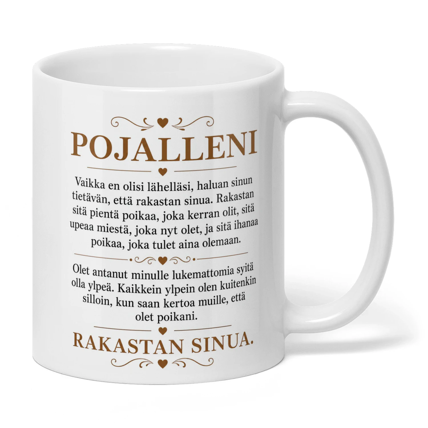 Rakkaudella Pojalleni - Muki Lämpimällä Viestillä 🎁