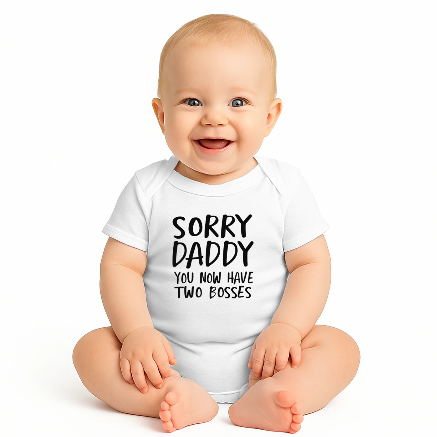 Sorry Daddy, You Now Have Two Bosses" Baby Bodysuit | New Dad Gift
