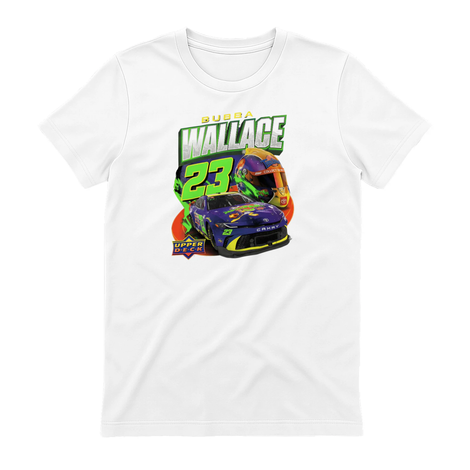 BUBBA WALLACE 23 UPPER DECK" Vintage Racing T-Shirt – Retro 90s Style NASCAR Driver Graphic Tee