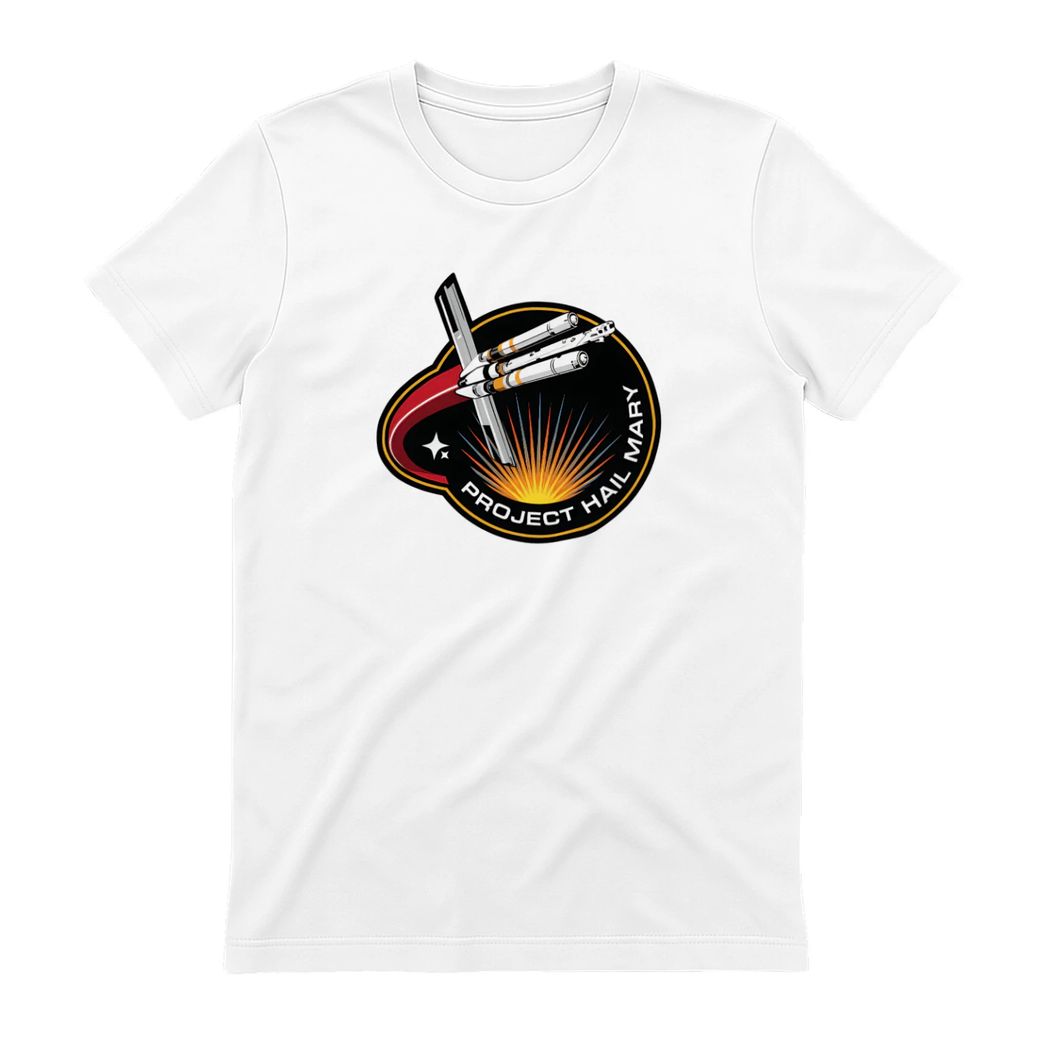 Project Hail Mary Space Mission Graphic T-Shirt – Sci-Fi Movie Inspired Astronaut & Rocket Design