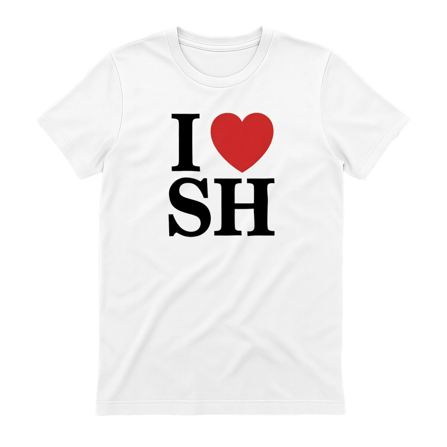 I Love SH T-Shirt | I  Shanghai White Tee | City Pride Graphic Shirt