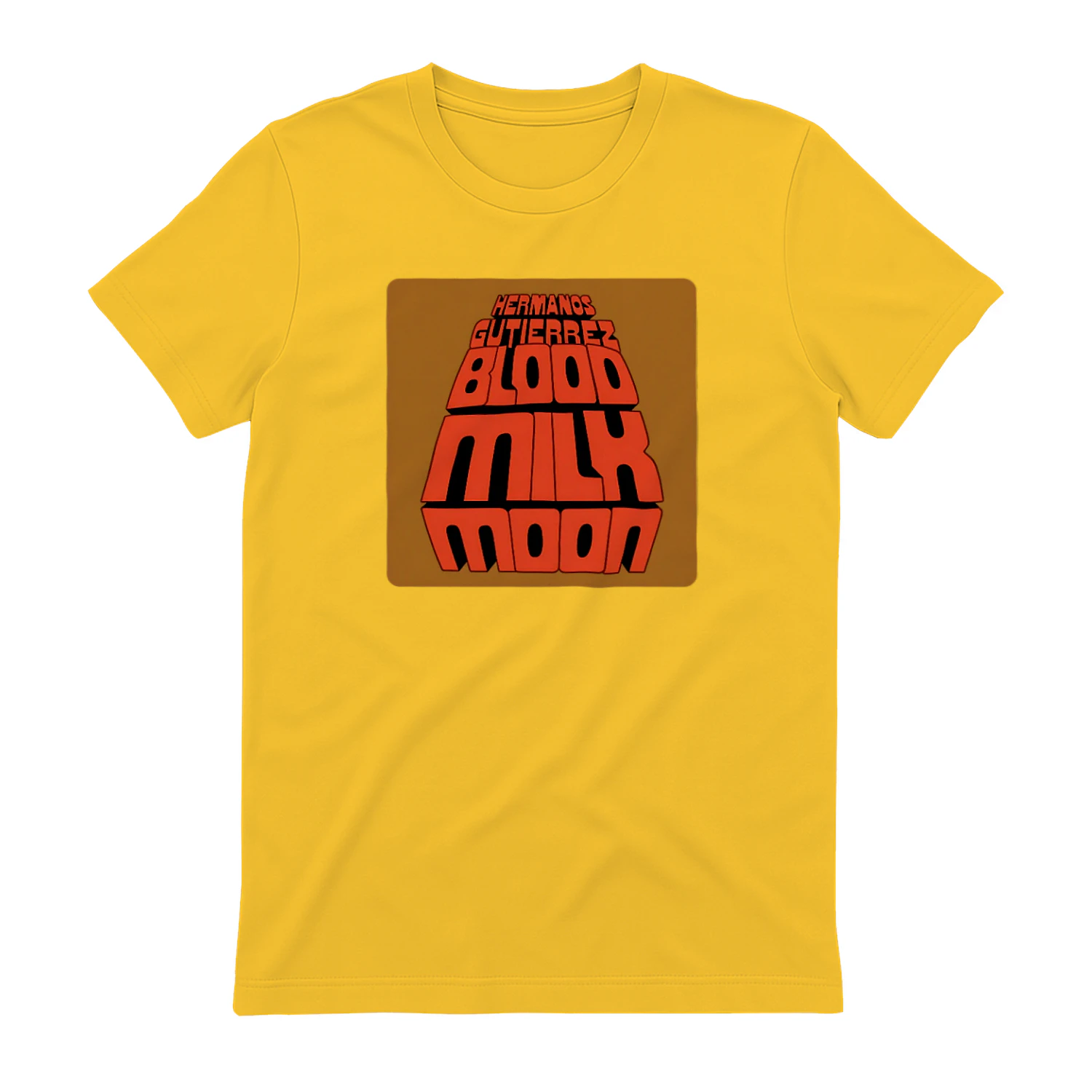 Project Hail Mary Hermanos Gutierrez Blood Milk Moon T-Shirt - Ryan Gosling Yellow Sci-Fi Movie Tee