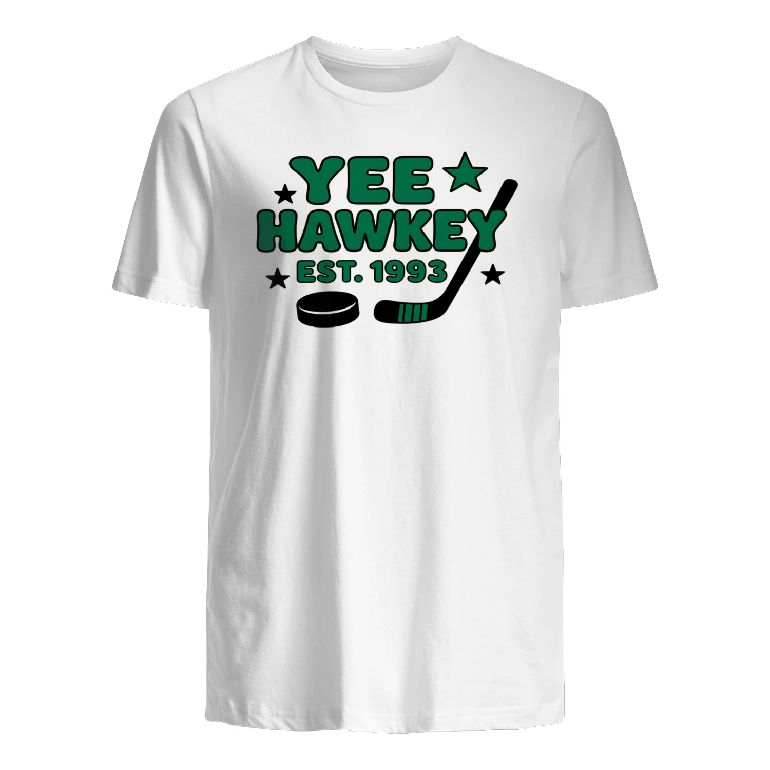 Yee Hawkey Est. 1993 Hockey T-Shirt - Funny Hockey Graphic Tee