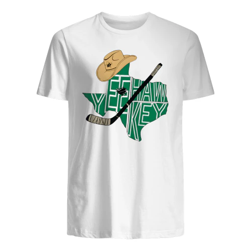 Yeehaw Key Dallas Stars T-Shirt – Texas Hockey Cowboy