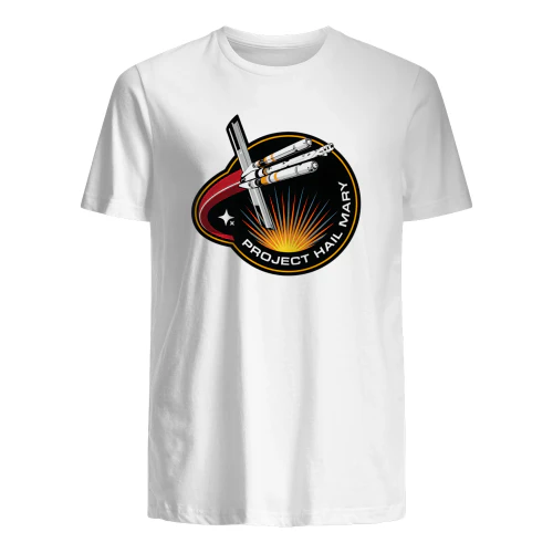 Project Hail Mary Space Mission Graphic T-Shirt – Sci-Fi Movie Inspired Astronaut & Rocket Design