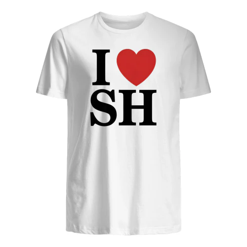 I Love SH T-Shirt | I  Shanghai White Tee | City Pride Graphic Shirt