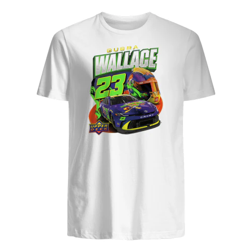 BUBBA WALLACE 23 UPPER DECK" Vintage Racing T-Shirt – Retro 90s Style NASCAR Driver Graphic Tee