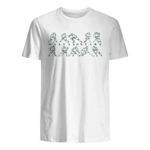 Dallas Stars Hockey Players T-Shirt - Vintage Green Retro Graphic Tee