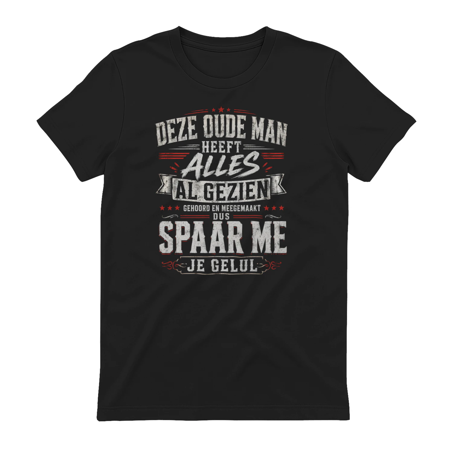 Sarcastisch Quote Shirt - "Spaar Me Je Gelul" - T-Shirt voor Mannen