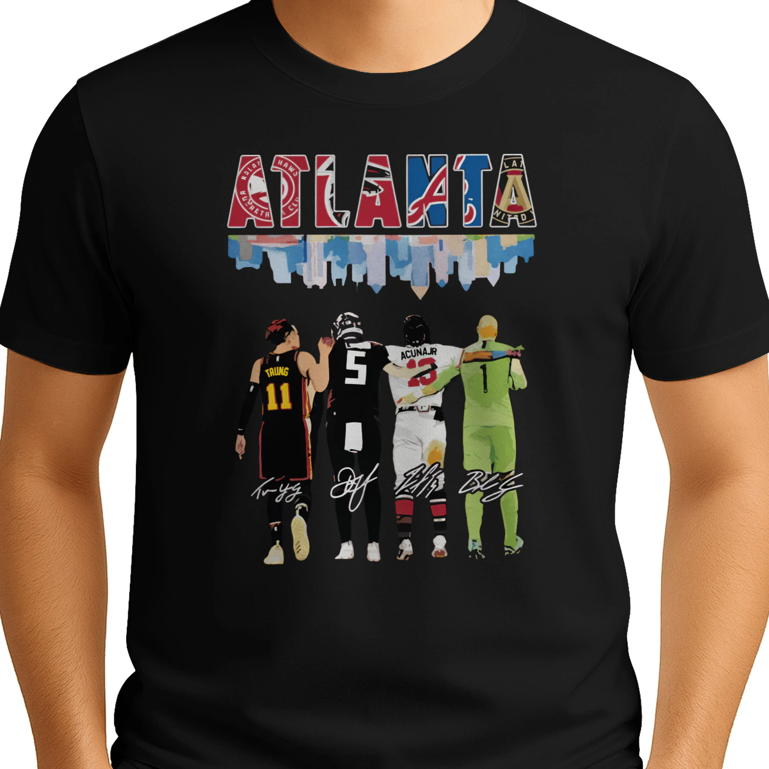 Atlanta Sports Unity Shirt | Hawks, Falcons, Braves, United T-Shirt