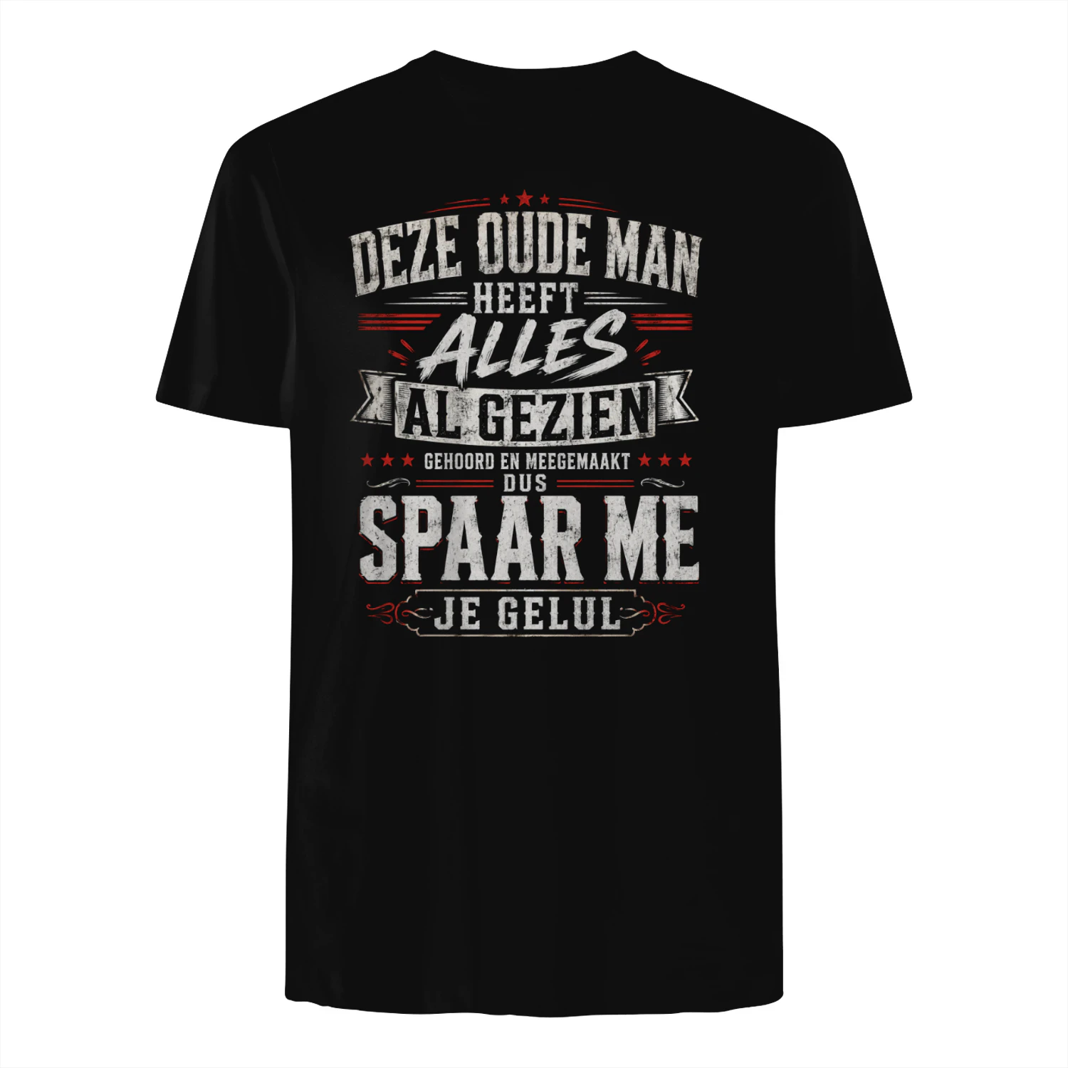 Sarcastisch Quote Shirt - "Spaar Me Je Gelul" - T-Shirt voor Mannen