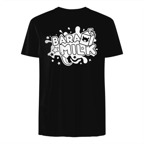 Bara Milk T-Shirt | Cute Cow Milk Carton Graphic Tee | Green Cartoon Shirt