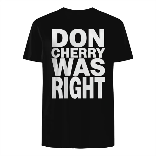 DON CHERRY WAS RIGHT" Canadian Hockey Legend T-Shirt – Vintage Sports Commentary Graphic Tee