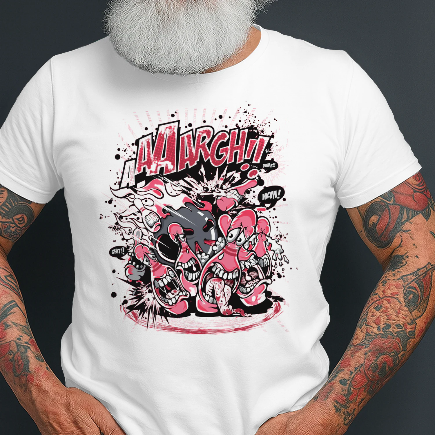 Alright! Funny Crazy Cartoon Monster T-Shirt