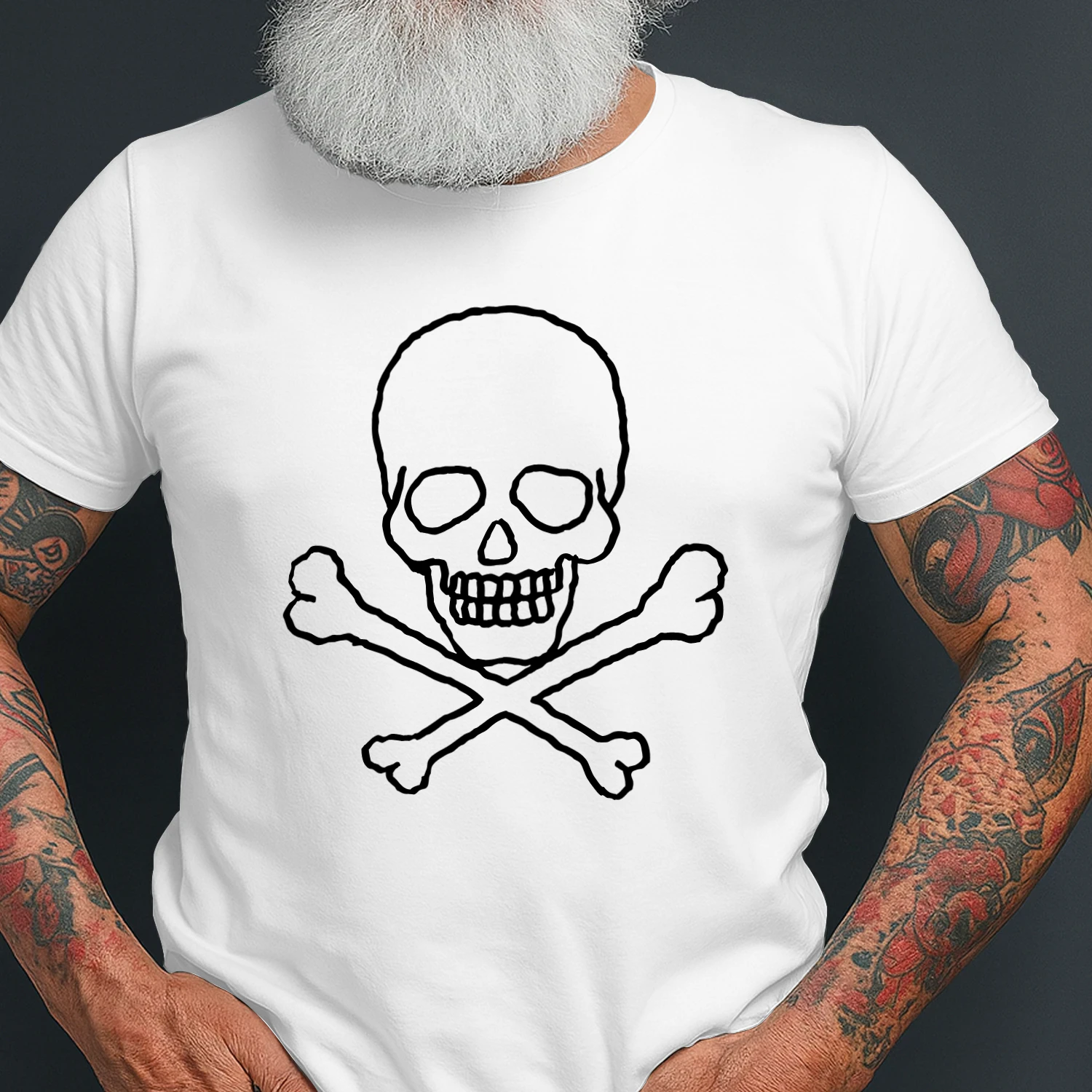Live Fast Die Young Skull Wings Graphic
