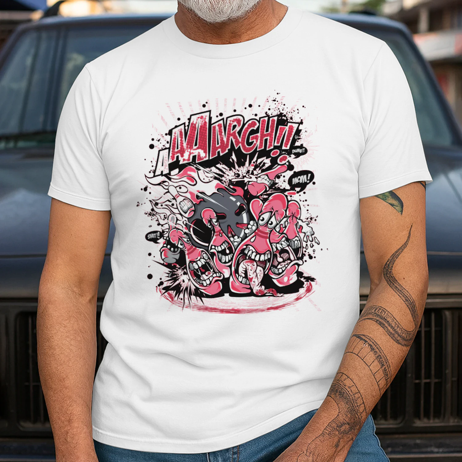 Alright! Funny Crazy Cartoon Monster T-Shirt