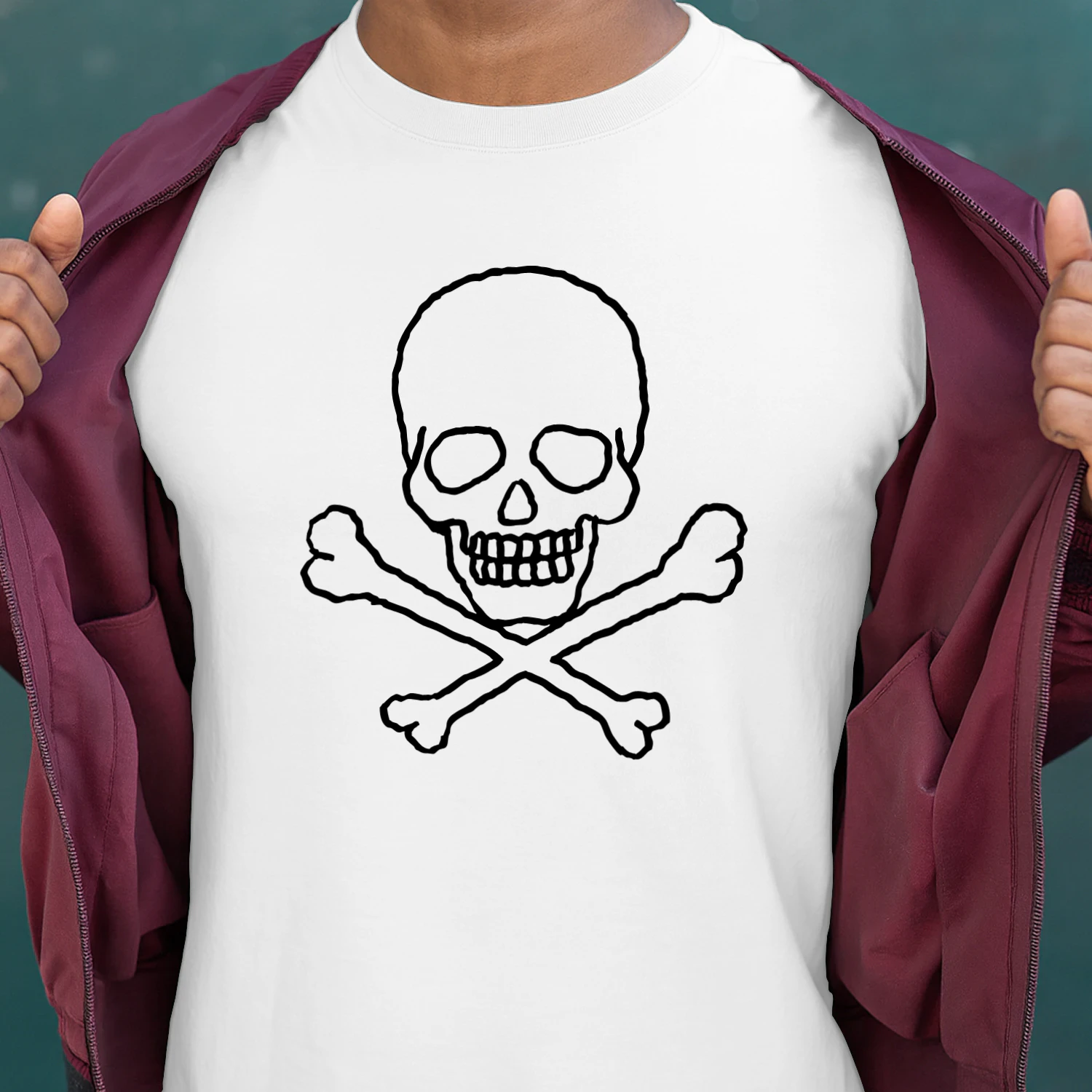 Live Fast Die Young Skull Wings Graphic