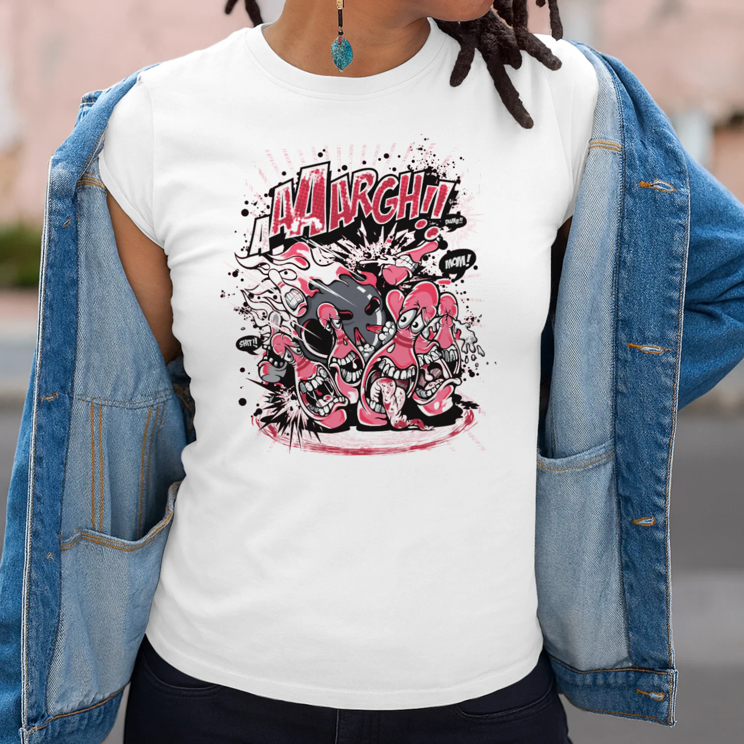 Alright! Funny Crazy Cartoon Monster T-Shirt