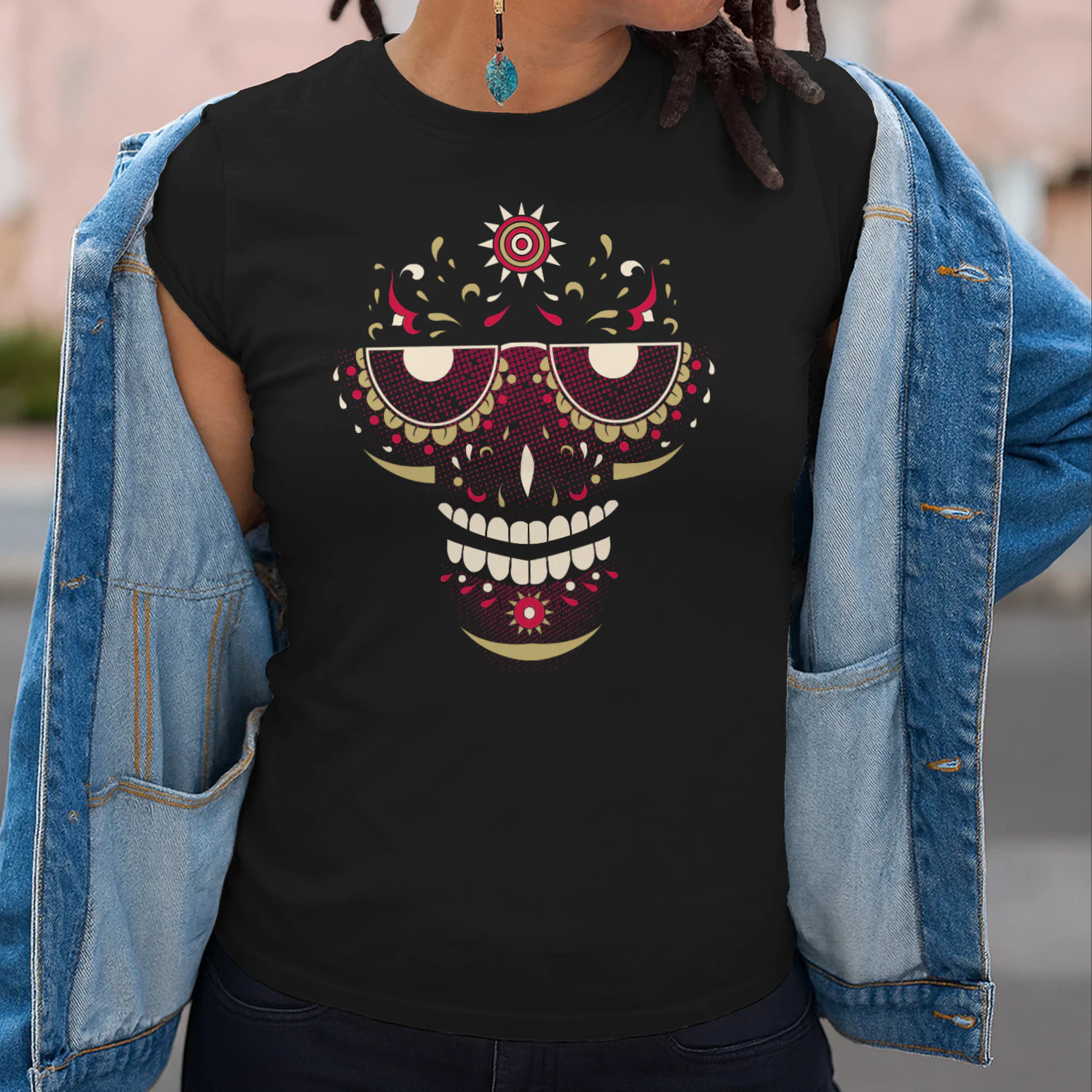 Boho Floral Gothic Skeleton