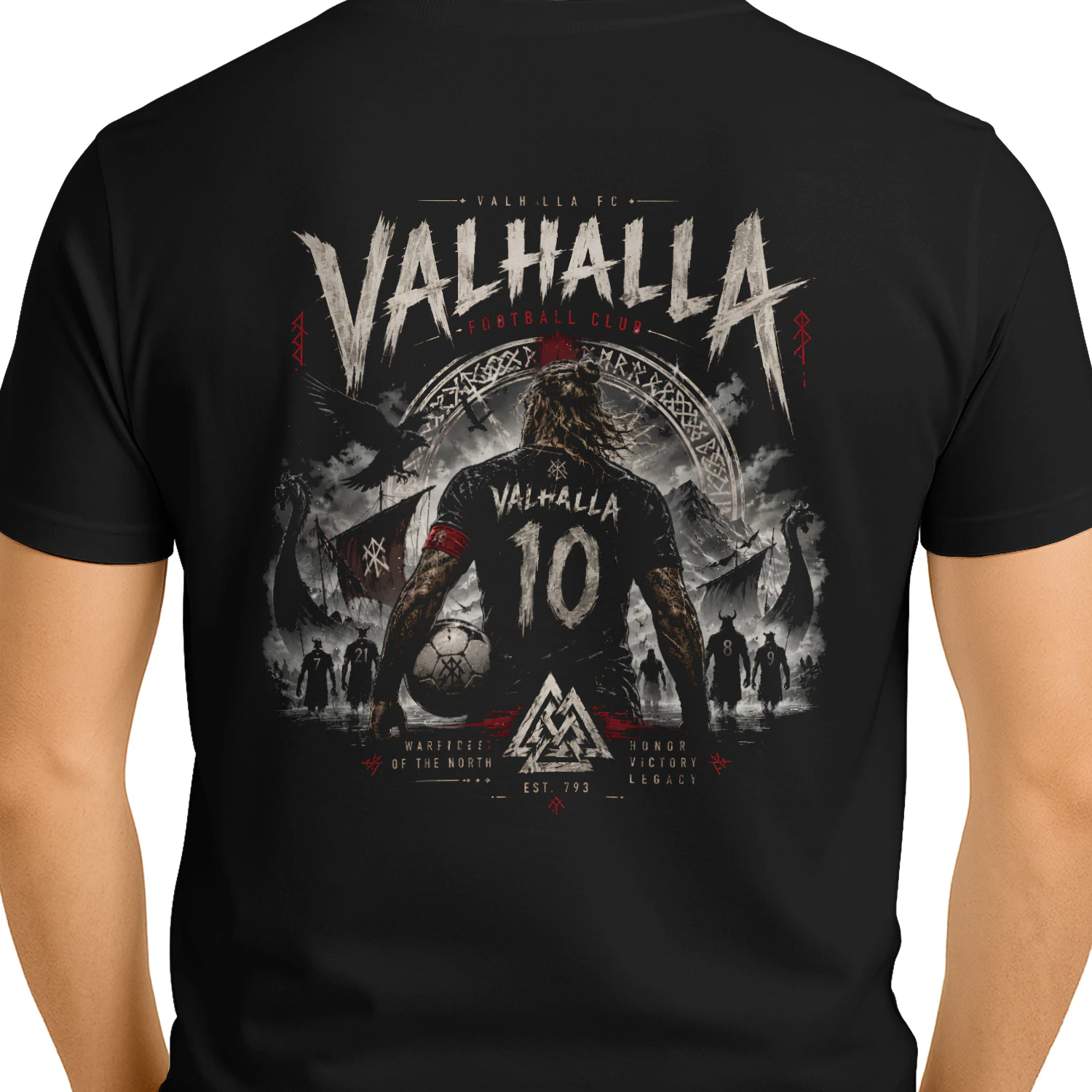 Valhalla FC – Viking Fotball T-skjorte | Norrøn Streetwear