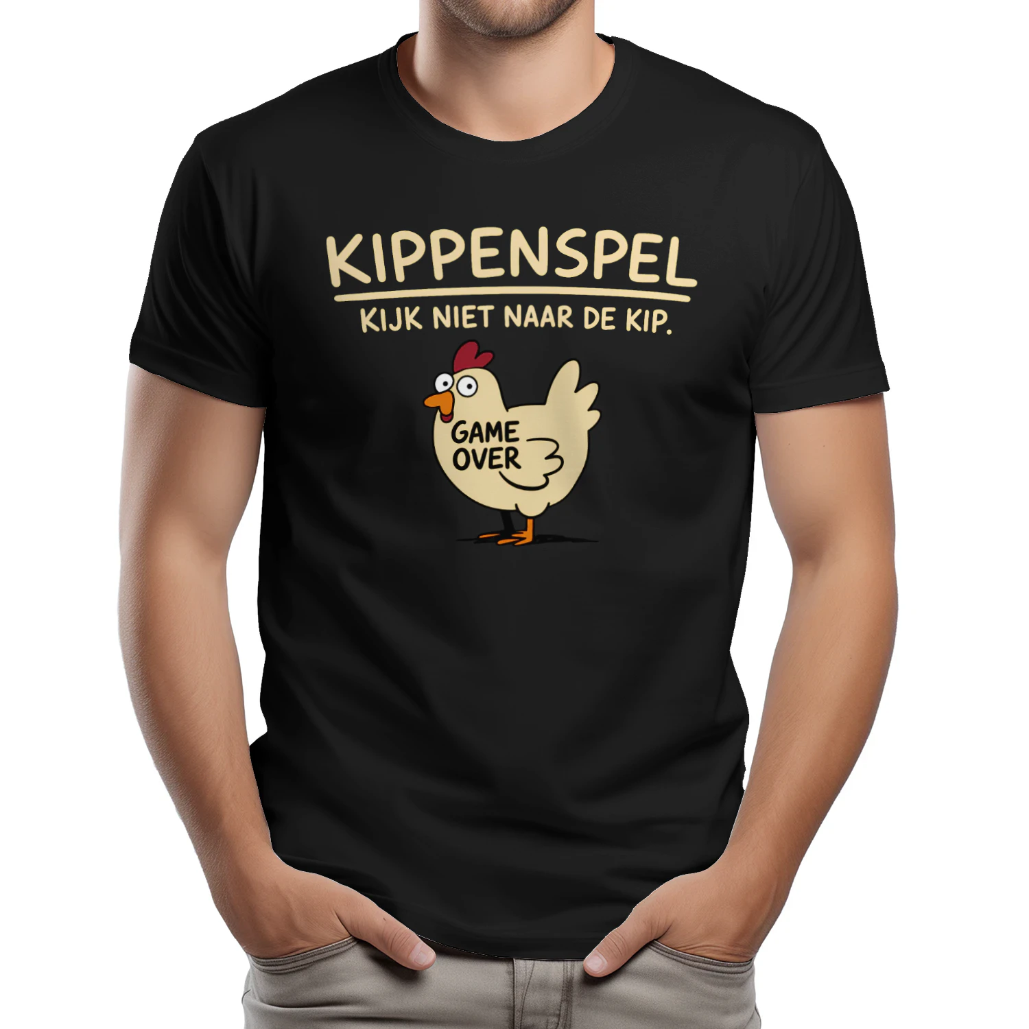 kippenspel kijk niet naar de kip