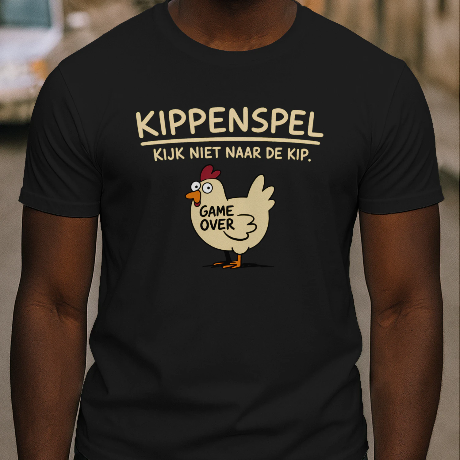 kippenspel kijk niet naar de kip