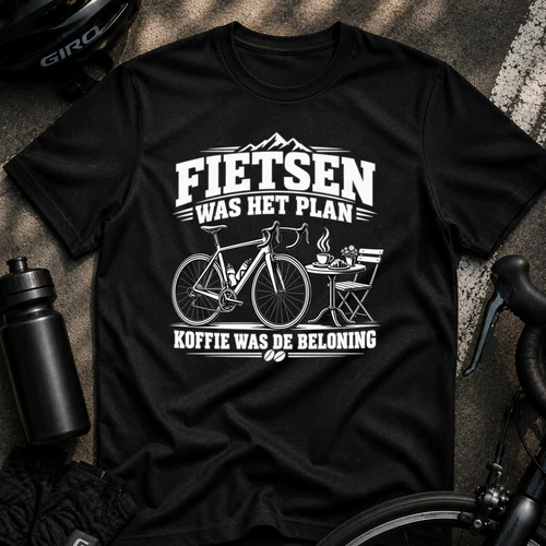 fietsen wat het plan koffie was de beloning