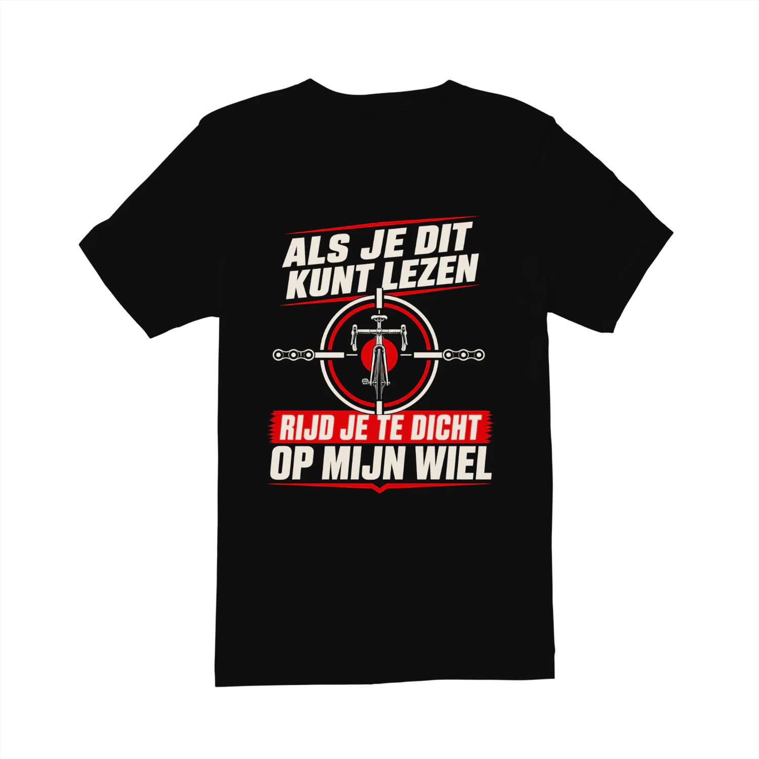 ALS JE DIT KUNT LEZEN 🎯 RIJD JE TE DICHT OP MIJN WIEL