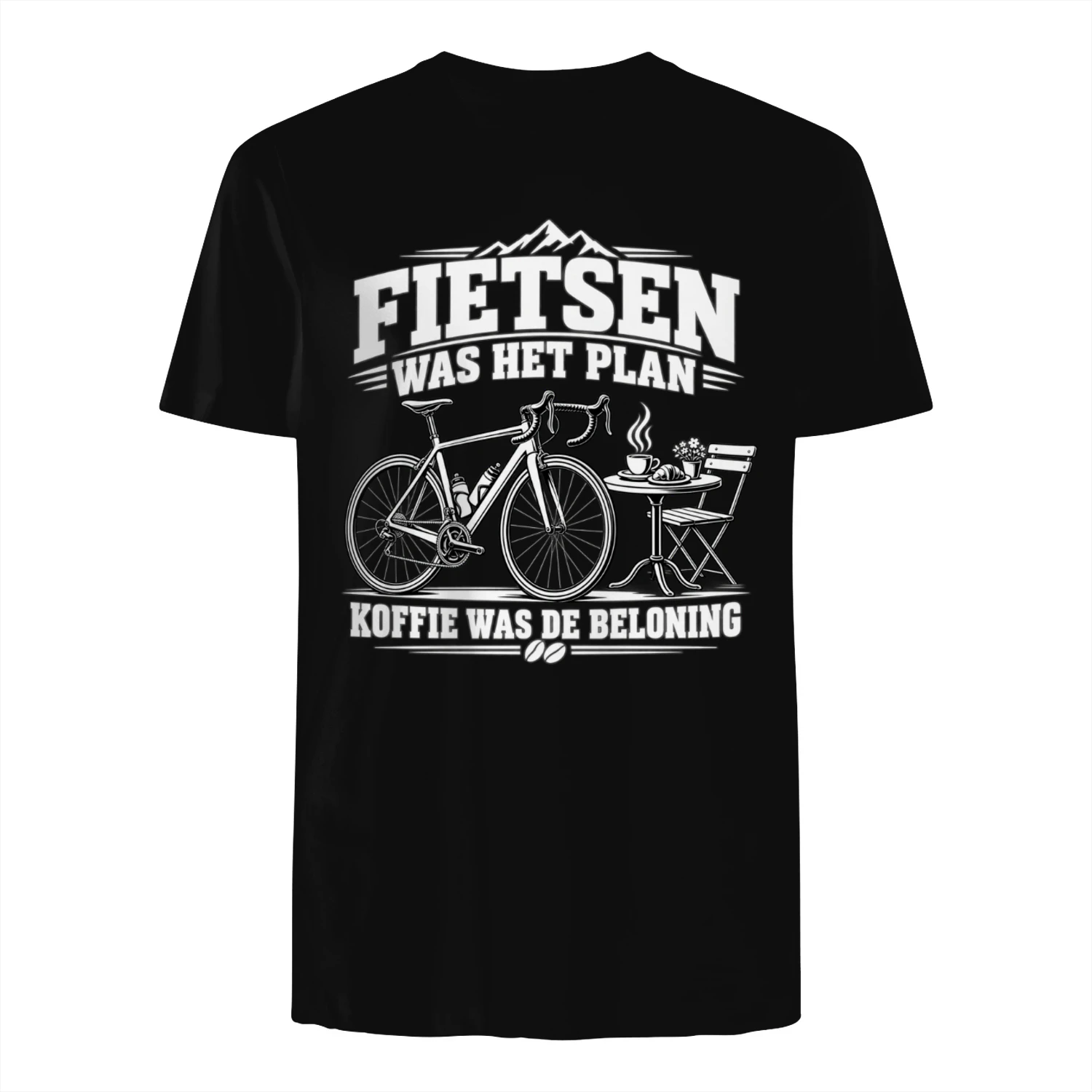 fietsen wat het plan koffie was de beloning