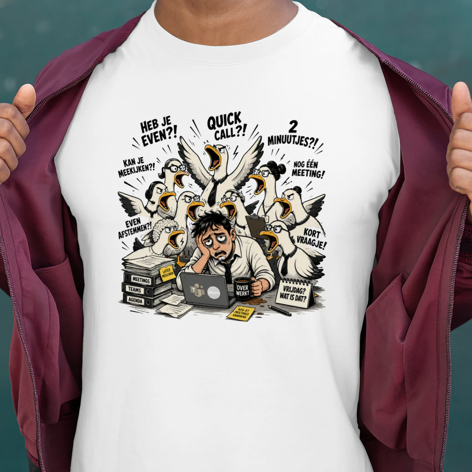 Heb Je Even?! – Nederlandse Office Burnout T-Shirt