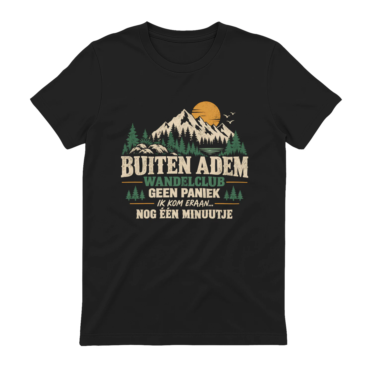 BUITEN ADEM WANDELCLUB  MAAK JE GEEN ZORGEN, IK BEN ER ZO... NOG EEN MINUUTJE