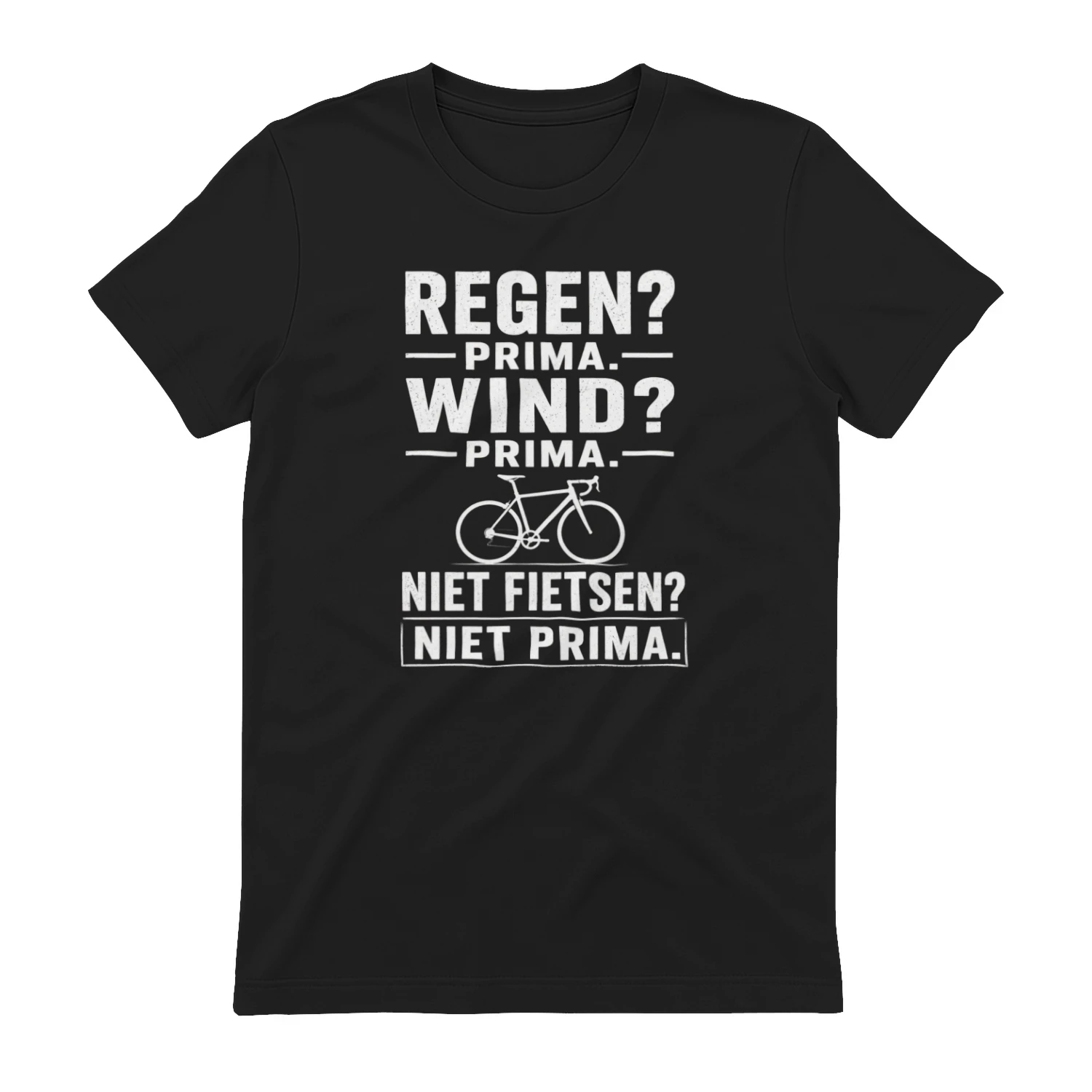 Regen_ Prima. Wind_ Prima. Niet fietsen_ Niet prima