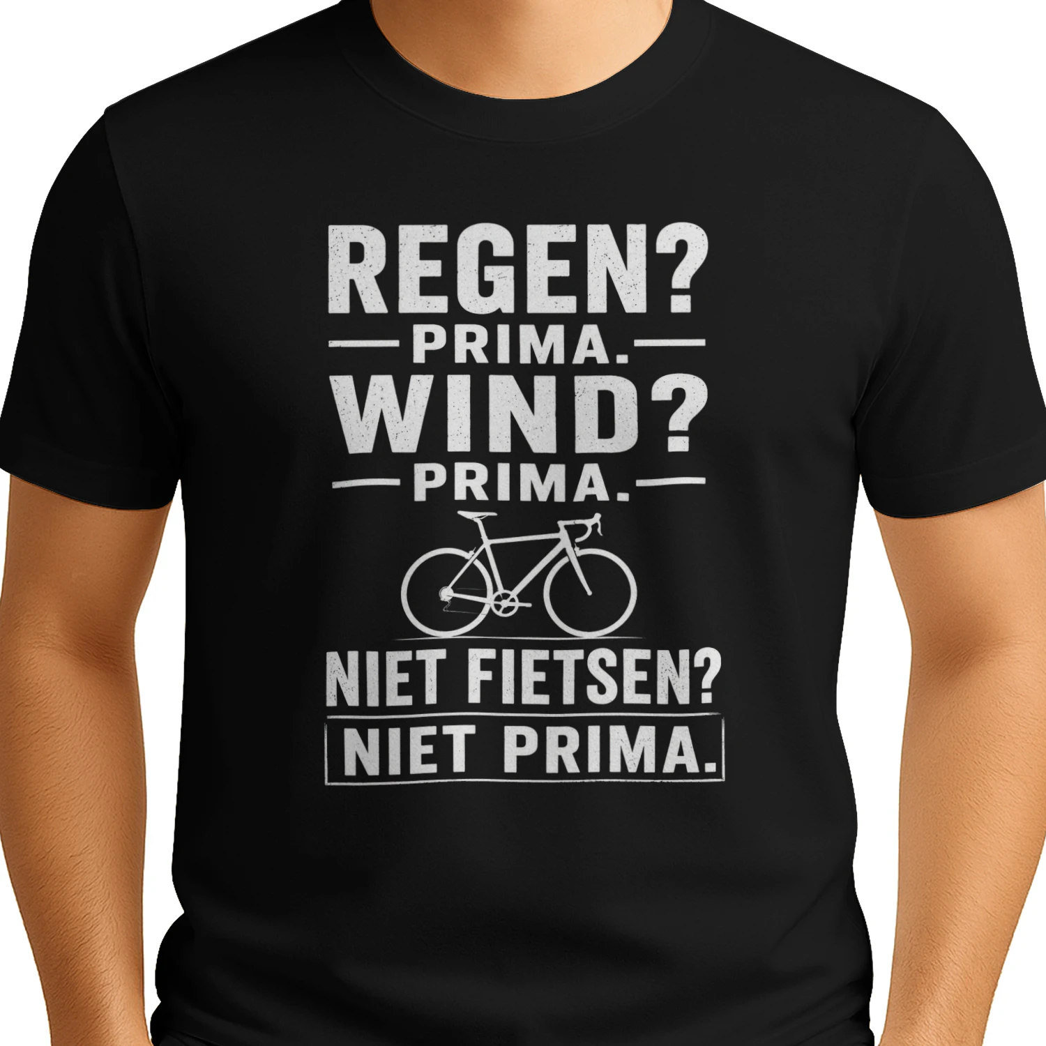Regen_ Prima. Wind_ Prima. Niet fietsen_ Niet prima