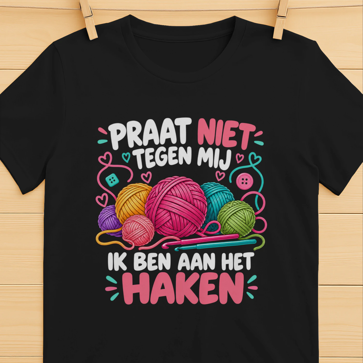 PRAAT NIET TEGEN MIJ IK BEN AAN HET HAKEN