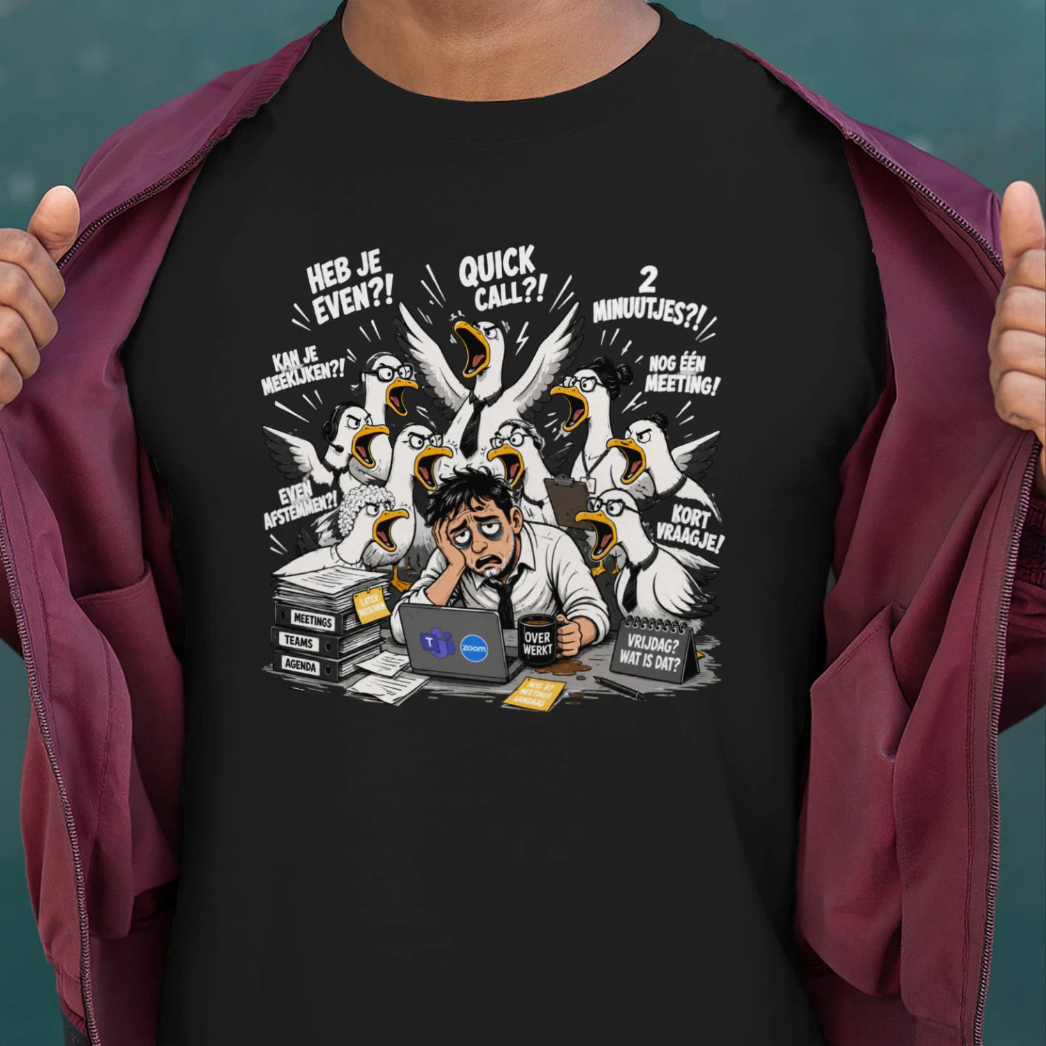 Heb Je Even?! – Nederlandse Office Burnout T-Shirt