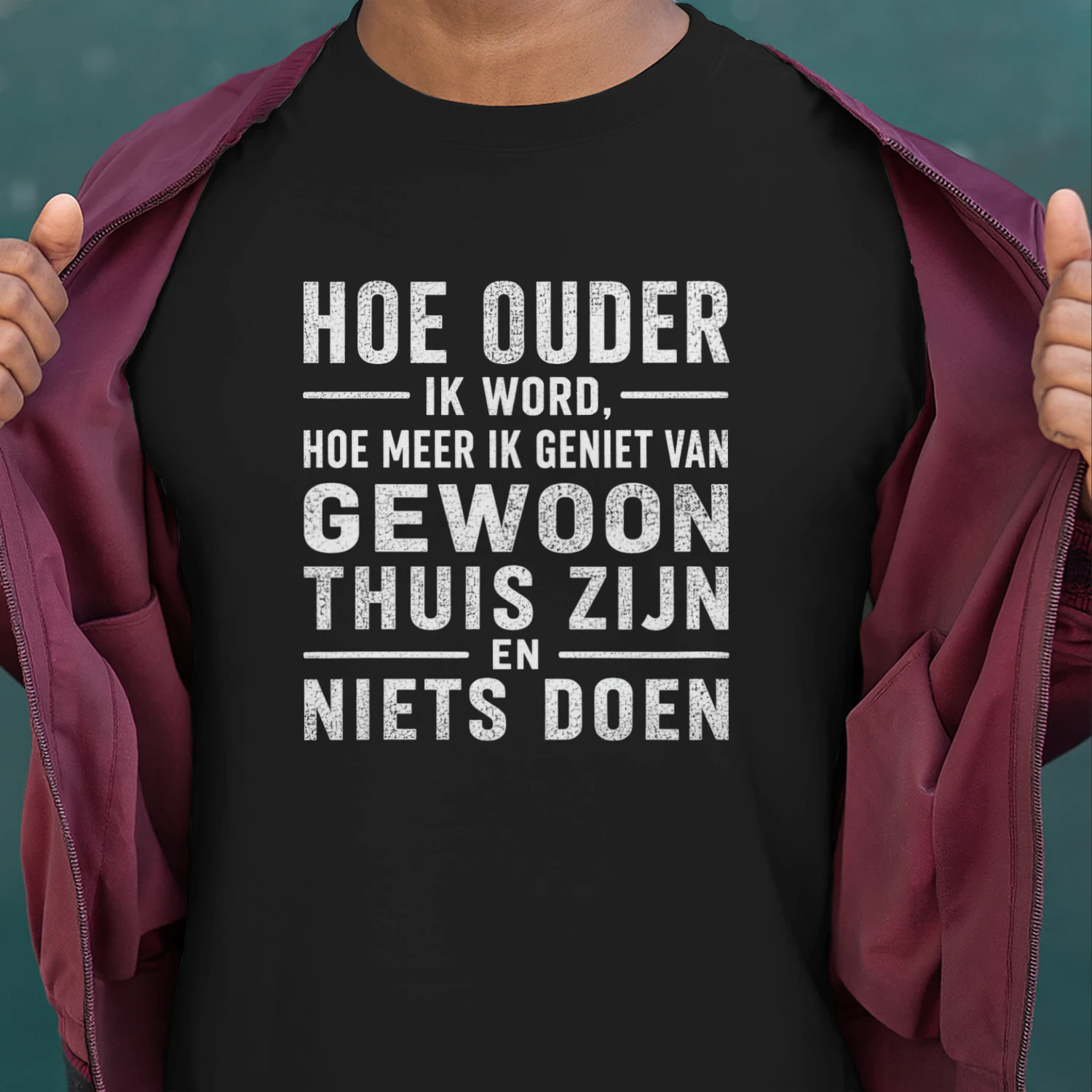 Hoe ouder ik word, hoe meer ik geniet van gewoon thuis zijn en niets doen