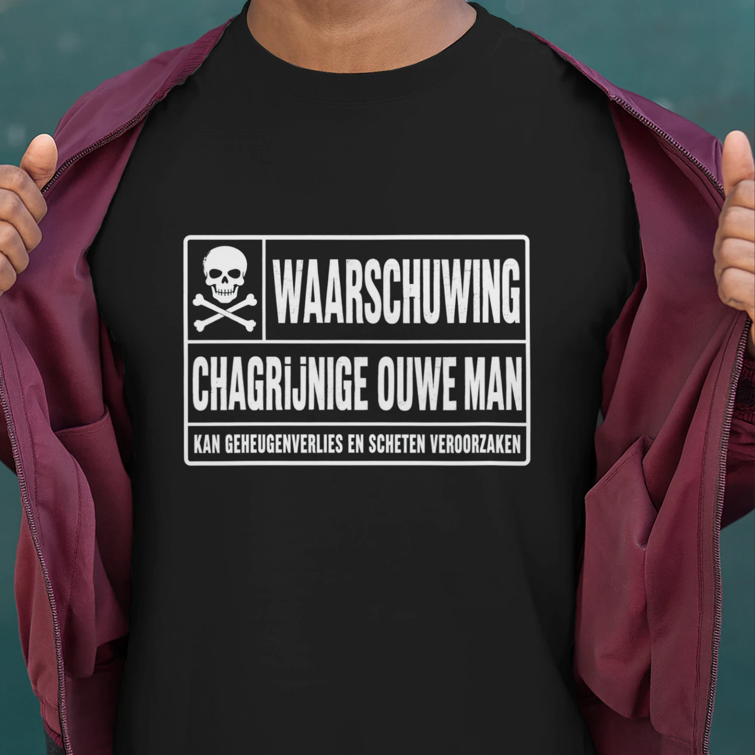 WAARSCHUWING  CHAGRIJNIGE OUWE MAN  KAN GEHEUGENVERLIES EN SCHETEN VEROORZAKEN-20% KORTING — NOG 3 DAGEN!
