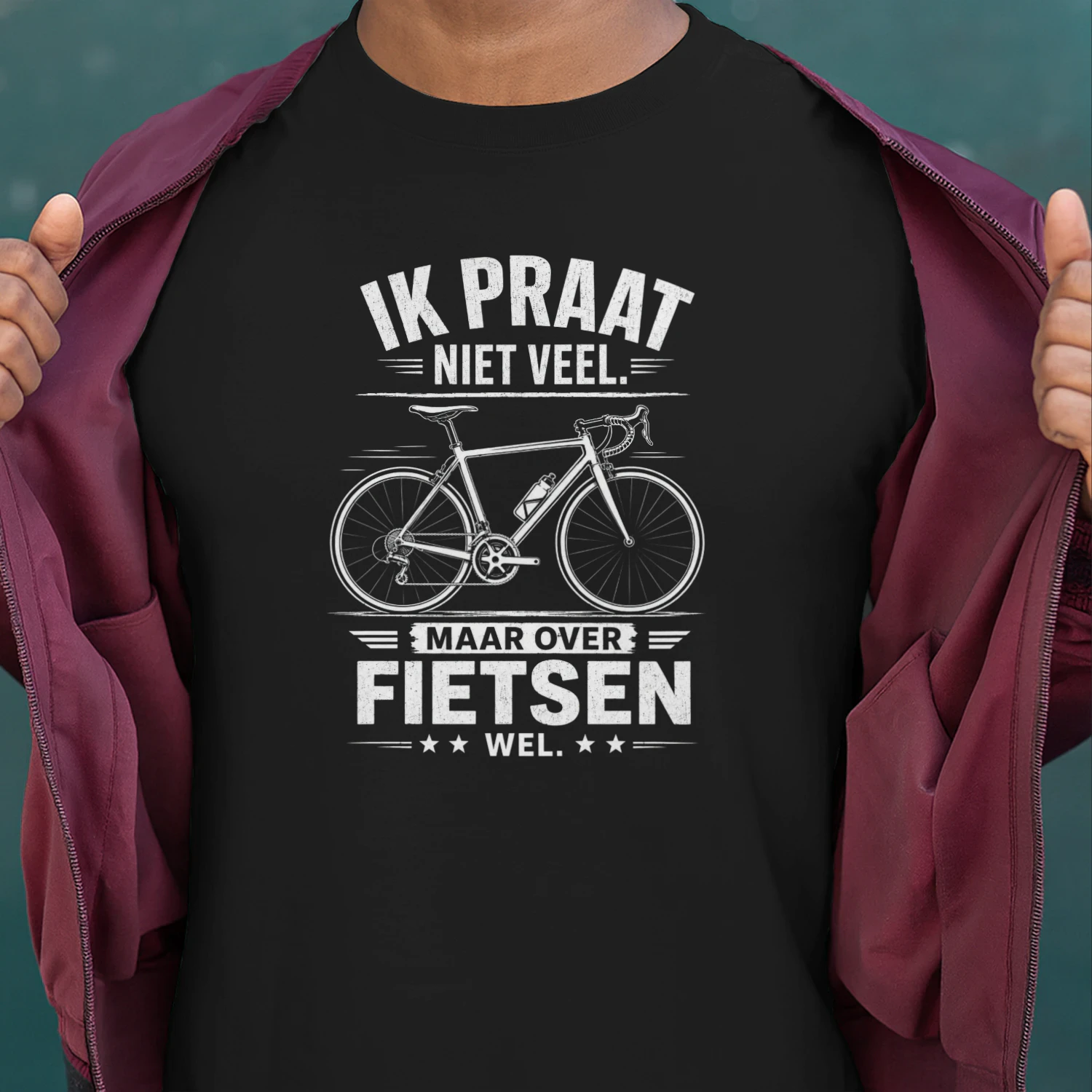 Ik praat niet veel. Maar over fietsen wel