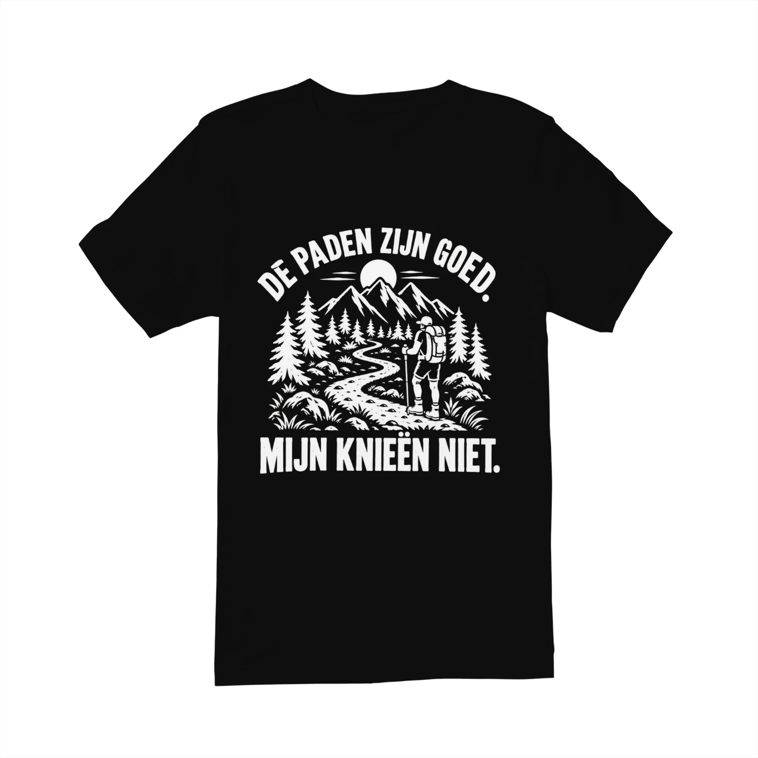 DE PADEN ZIJN GOED. MIJN KNIEËN NIET.