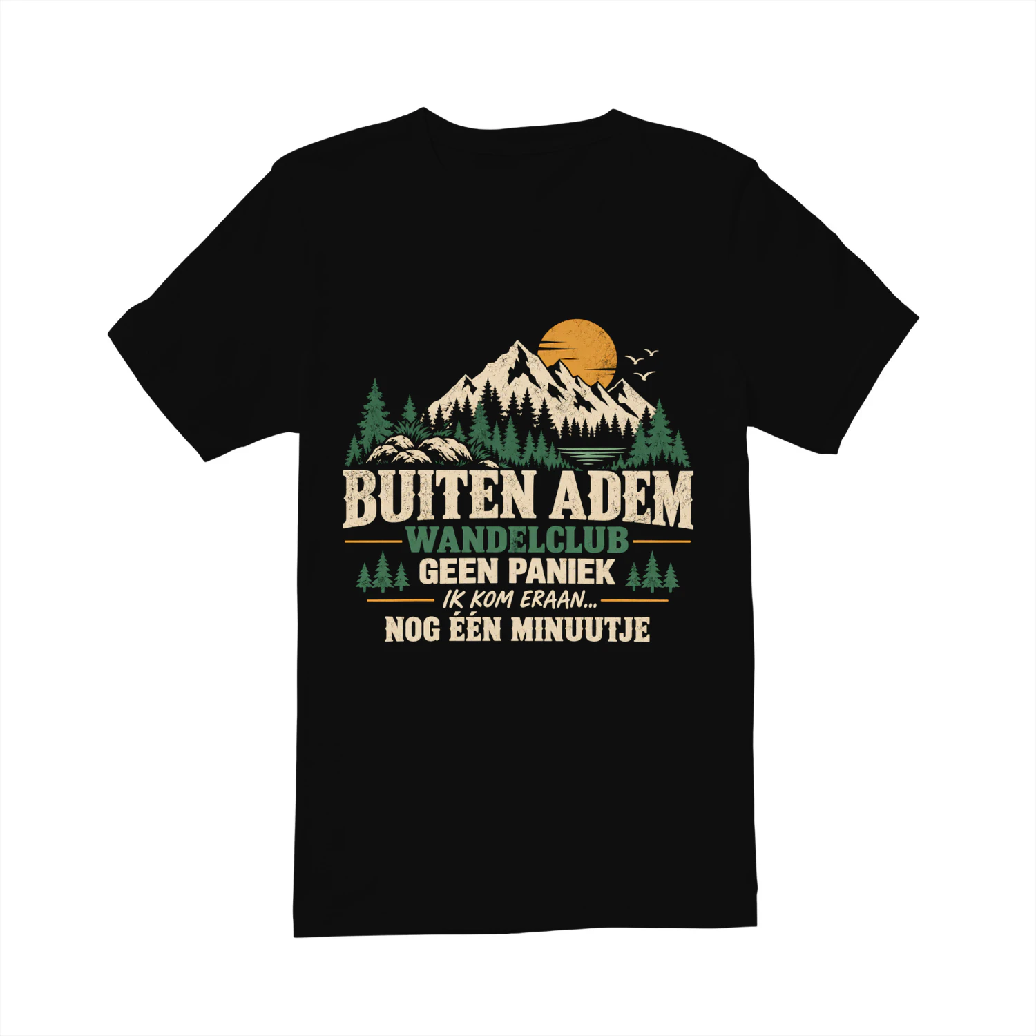 BUITEN ADEM WANDELCLUB  MAAK JE GEEN ZORGEN, IK BEN ER ZO... NOG EEN MINUUTJE