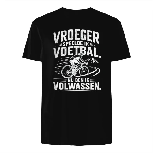 Vroeger speelde ik voetbal. Nu ben ik volwassen