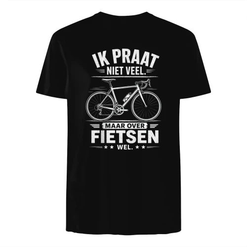 Ik praat niet veel. Maar over fietsen wel