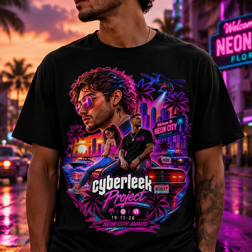 Neon City VI – 19.11.26 Gaming T-Shirt