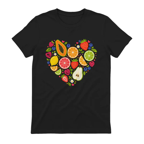 Colorful Fruit Heart