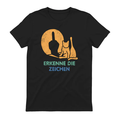Erkenne die Zeichen Lustige Katze Schatten