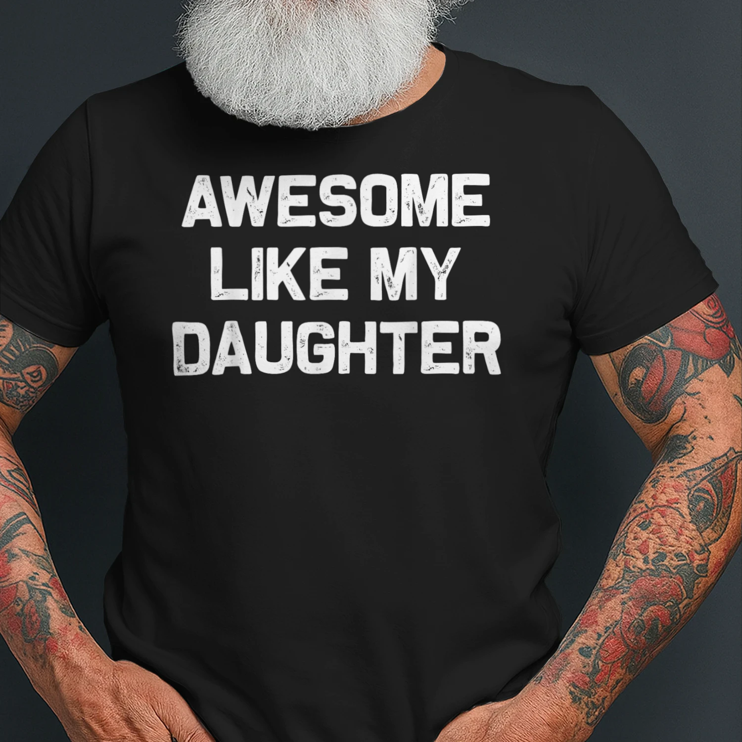 Awesome Like My Daughter Funny Fathers Day Dad Classic Unisex T-shirt