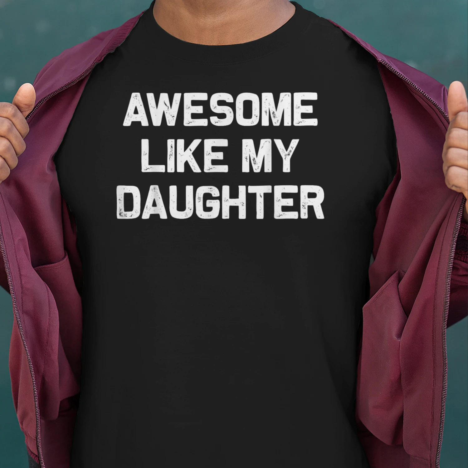 Awesome Like My Daughter Funny Fathers Day Dad Classic Unisex T-shirt