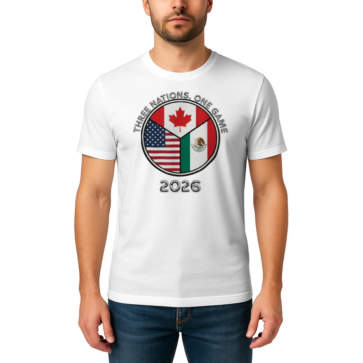 Three Nations One Game 2026 Soccer Classic Unisex T-shirt