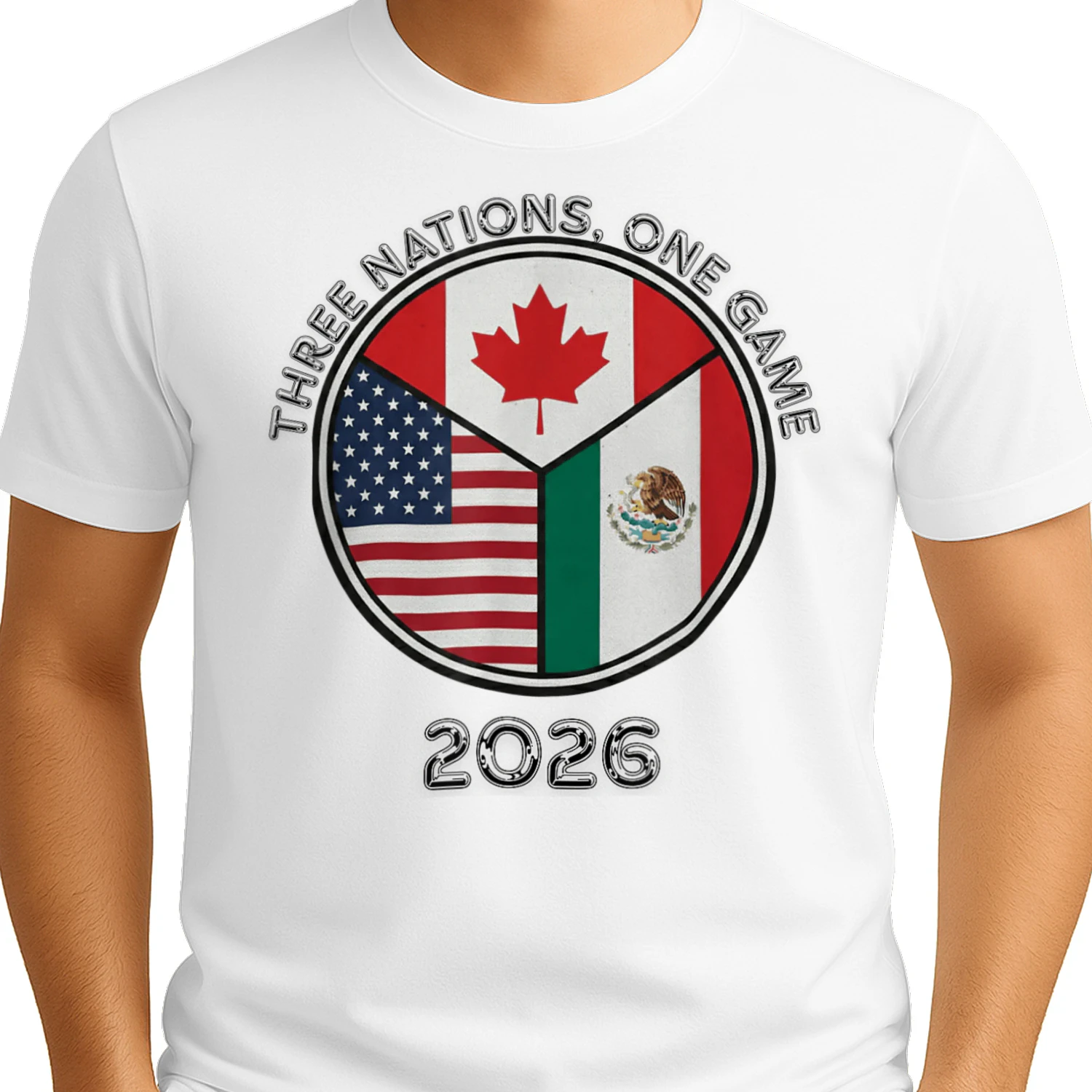 Three Nations One Game 2026 Soccer Classic Unisex T-shirt